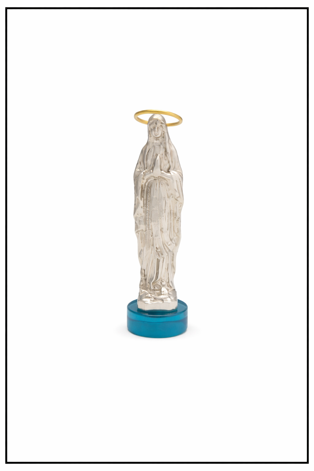 The Holy Virgin – Resin Sculpture with Gold-Plated Bronze Details