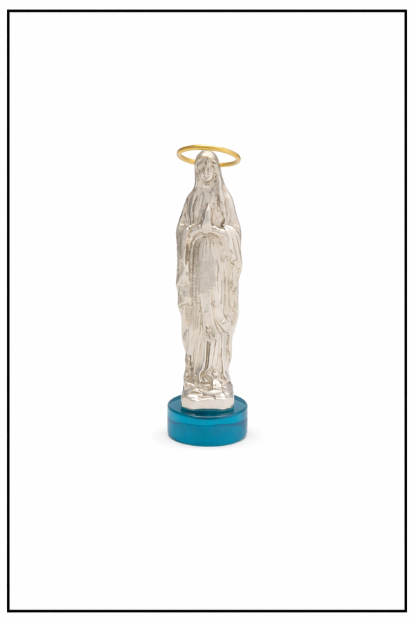 The Holy Virgin – Resin Sculpture with Gold-Plated Bronze Details