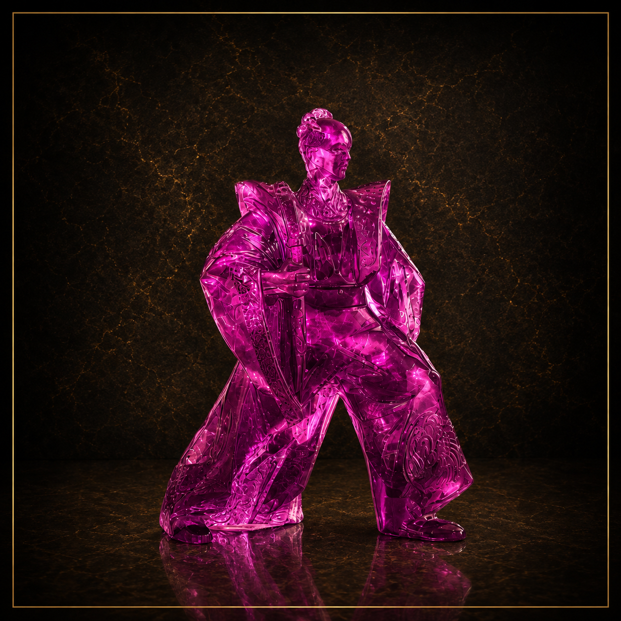 Samurai Sculpture – Contemporary Resin Edition