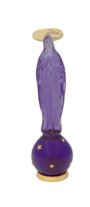 The Holy Virgin – Resin Sculpture with Gold-Plated Bronze Halo