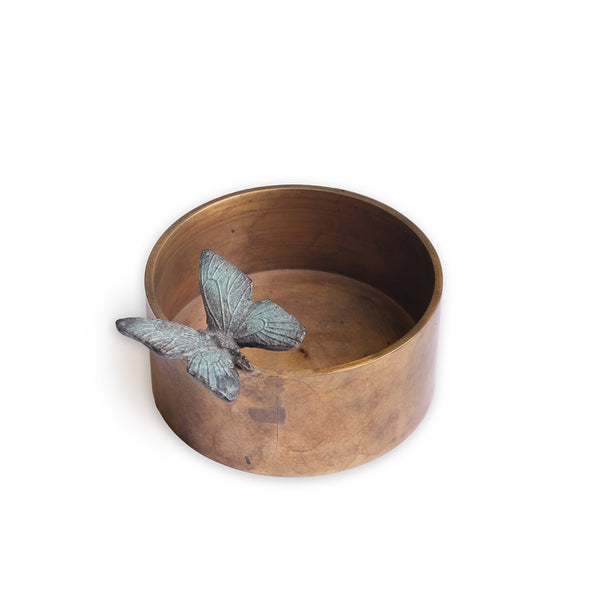 Bronze Bowl with butterfly