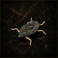 Beetle Sculpture – Patina Bronze with Gold Accents