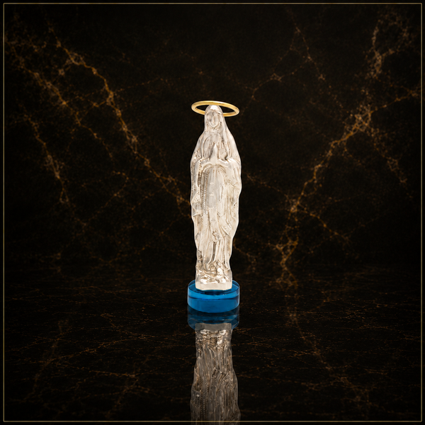 The Holy Virgin – Resin Sculpture with Gold-Plated Bronze Details