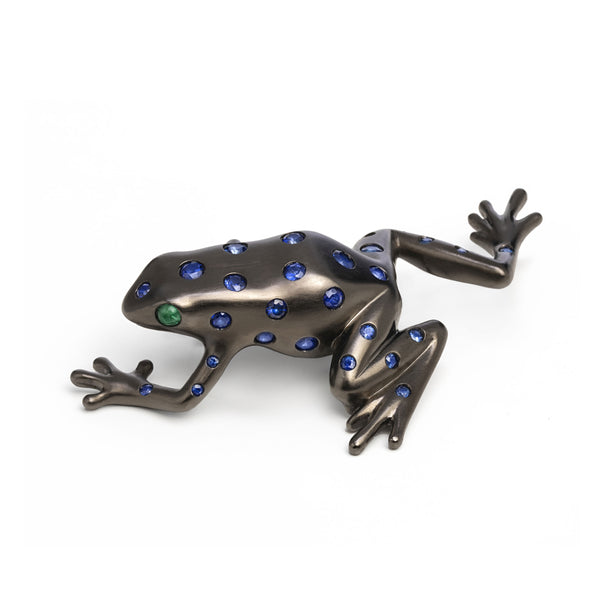 Sapphire Grenouille Brooch