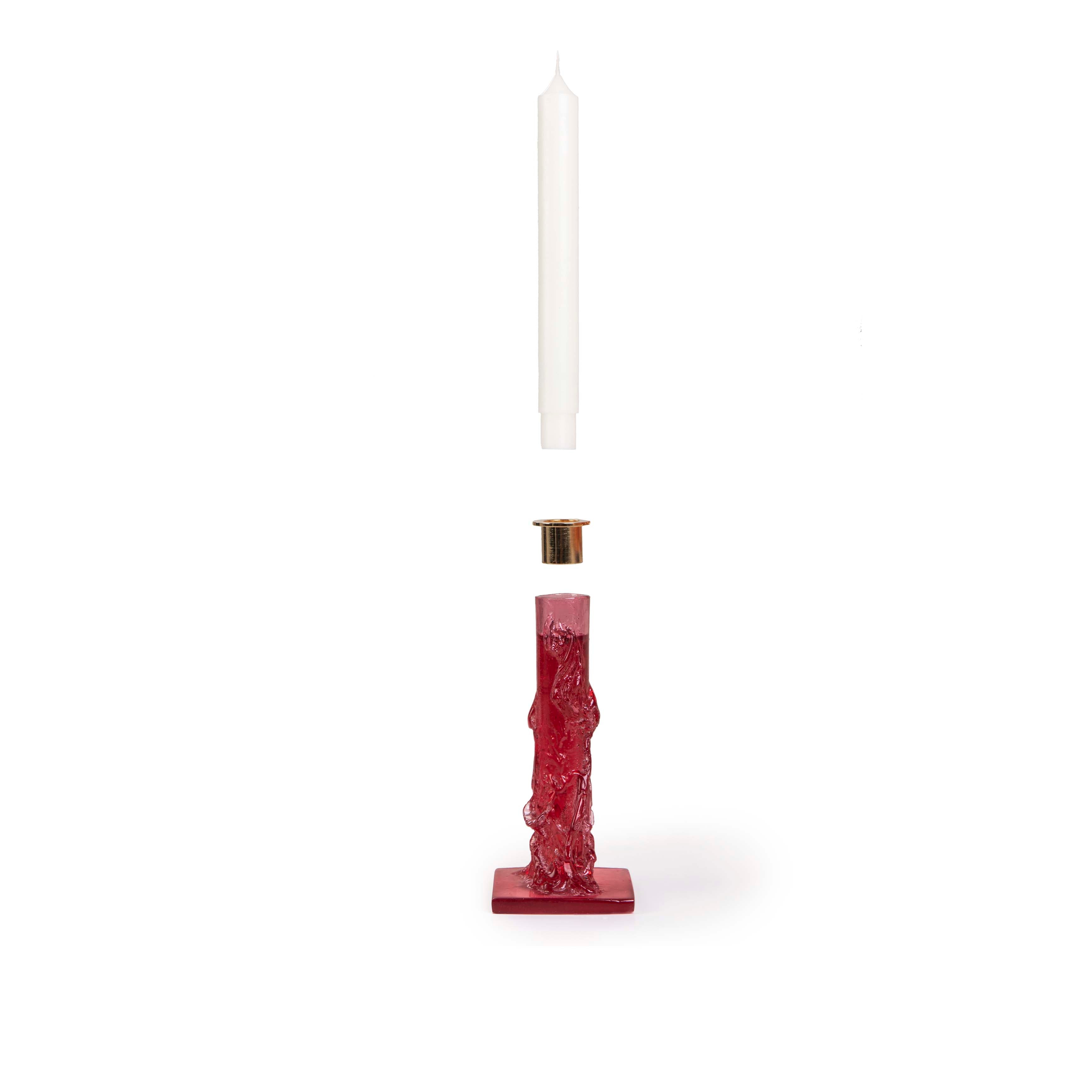 Resin Candle Holder with Insert