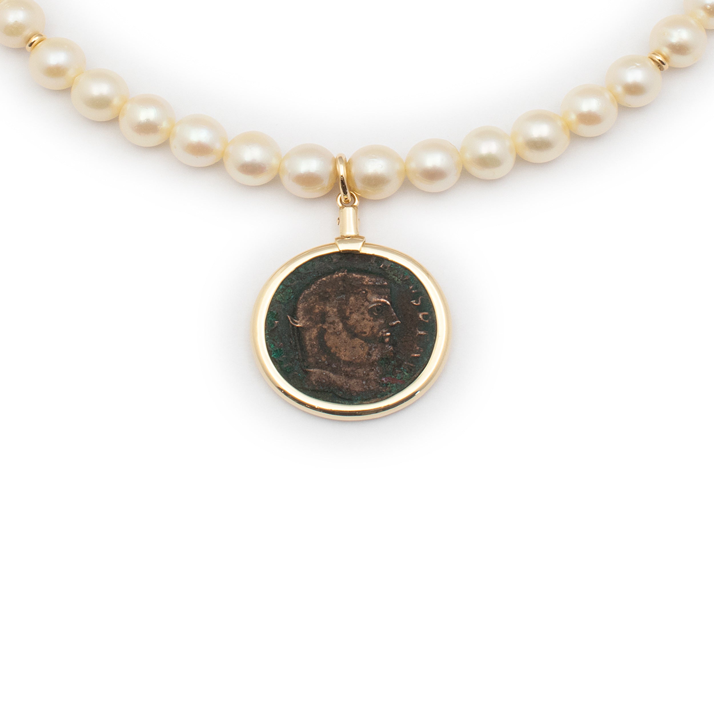 Coin Pearl Necklace