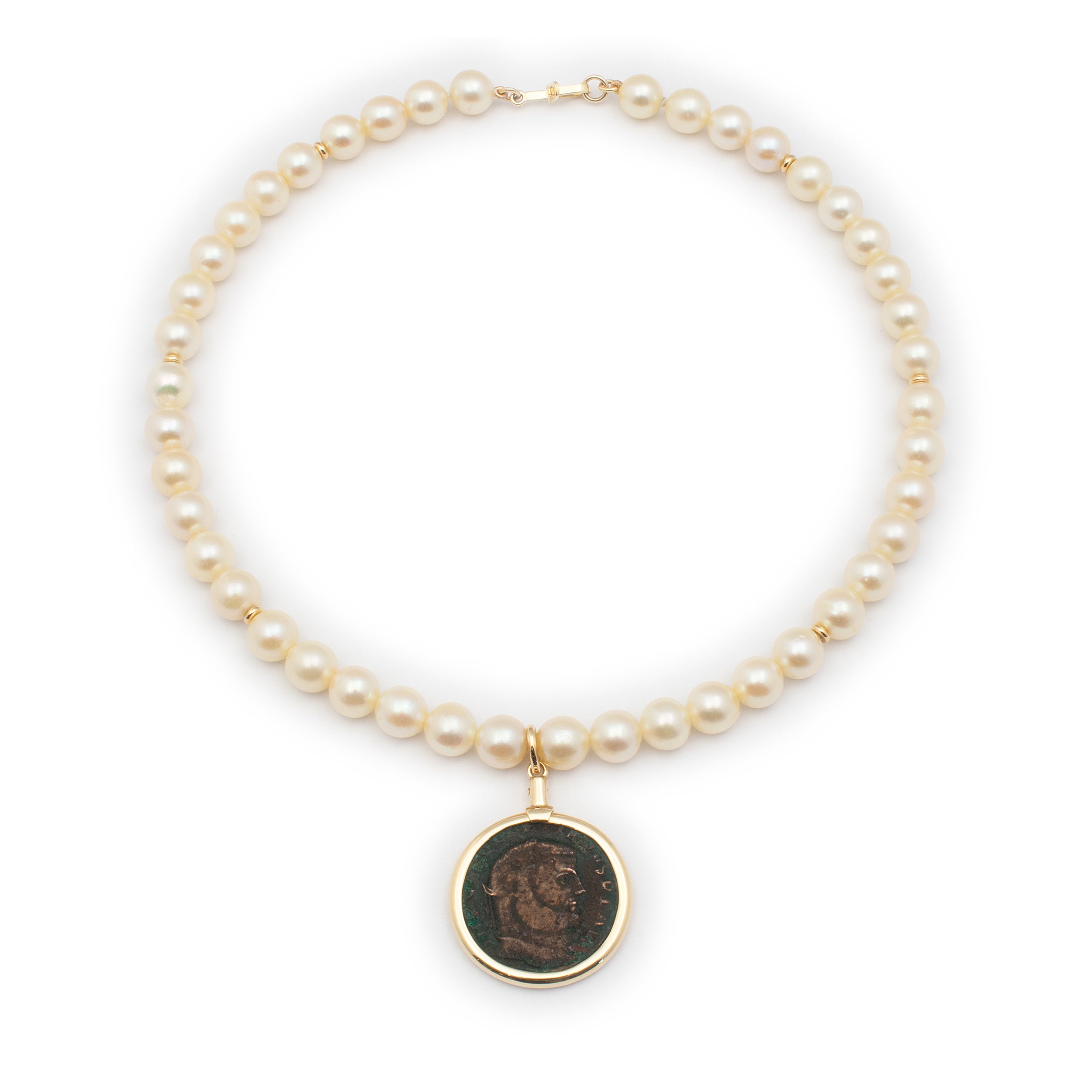 Coin Pearl Necklace